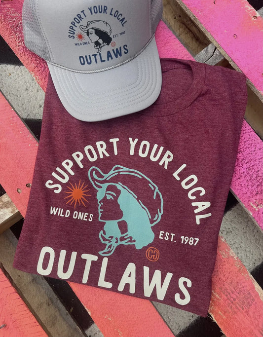 Support your local outlaws tee